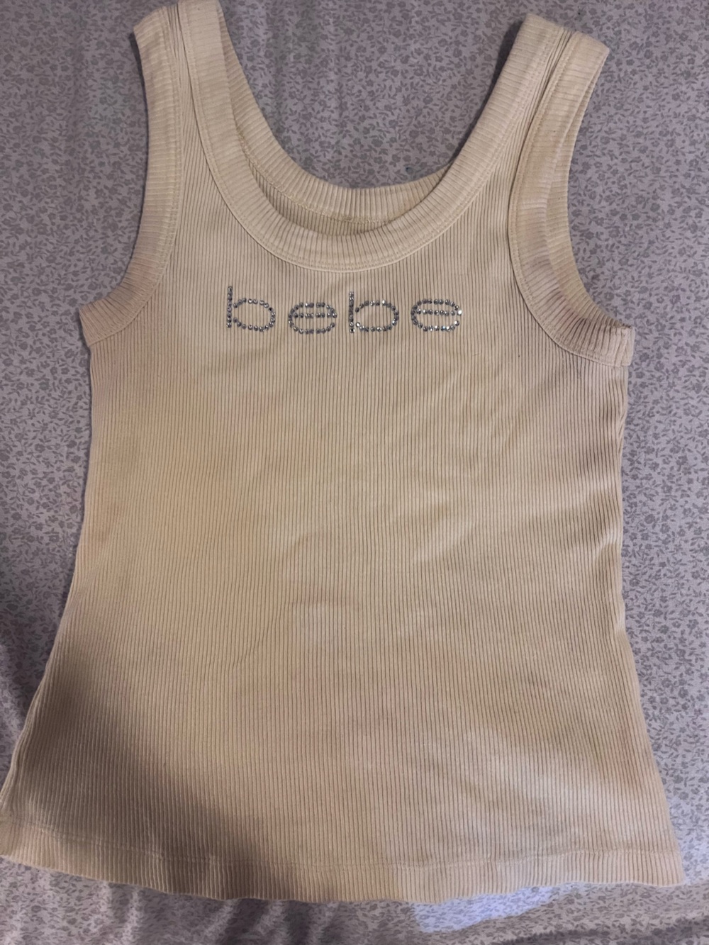 VINTAGE 2000s Bebe baby yellow tank